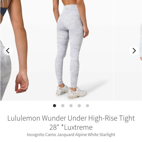 Lululemon Wunder Under Leggings 28" - Picture 2 of 8